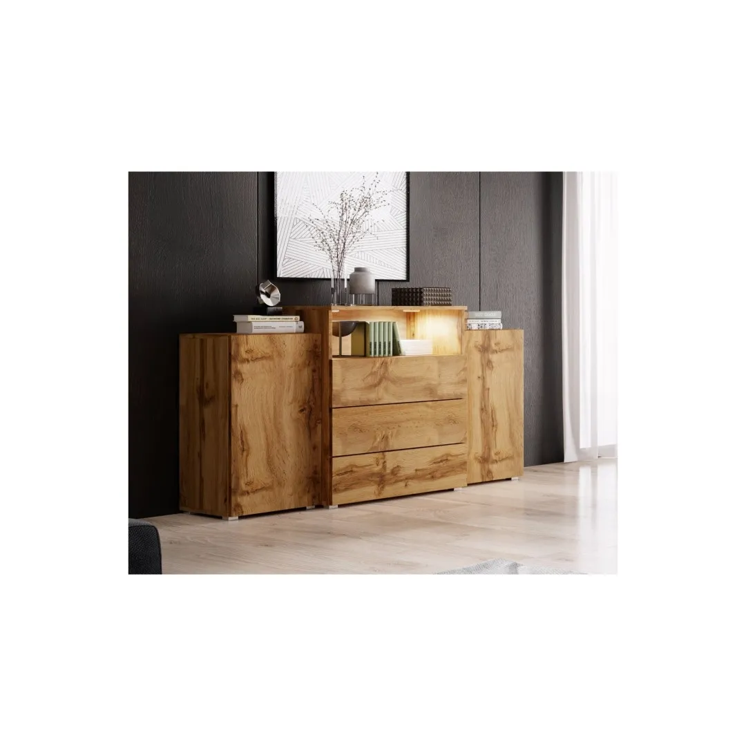 Komoda do salonu KORFU III dąb wotan